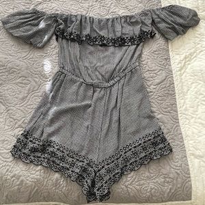 American Eagle Strapless Romper